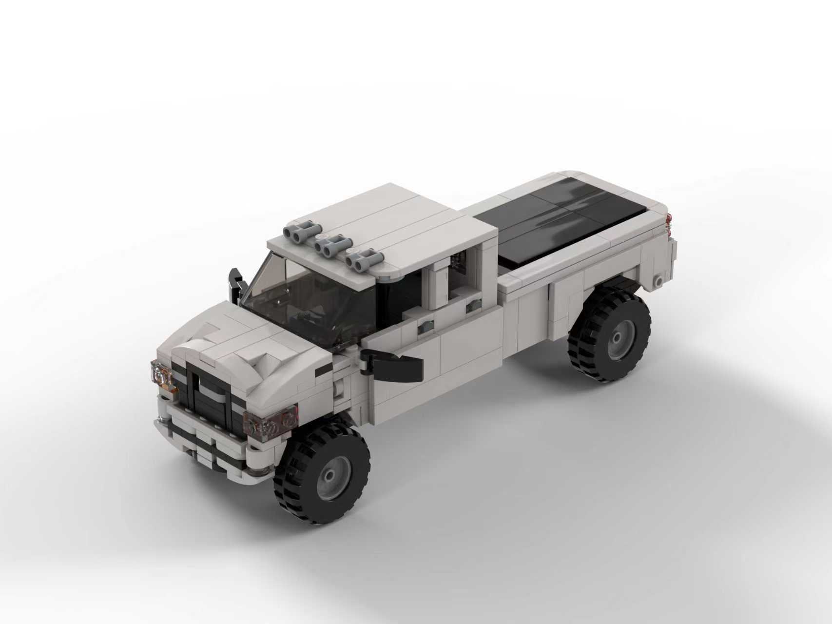 Finished car brick model example