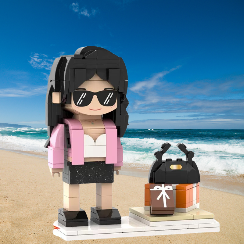 Custom Valentine's Day Minifigure – Personalized Brick Couple Gift