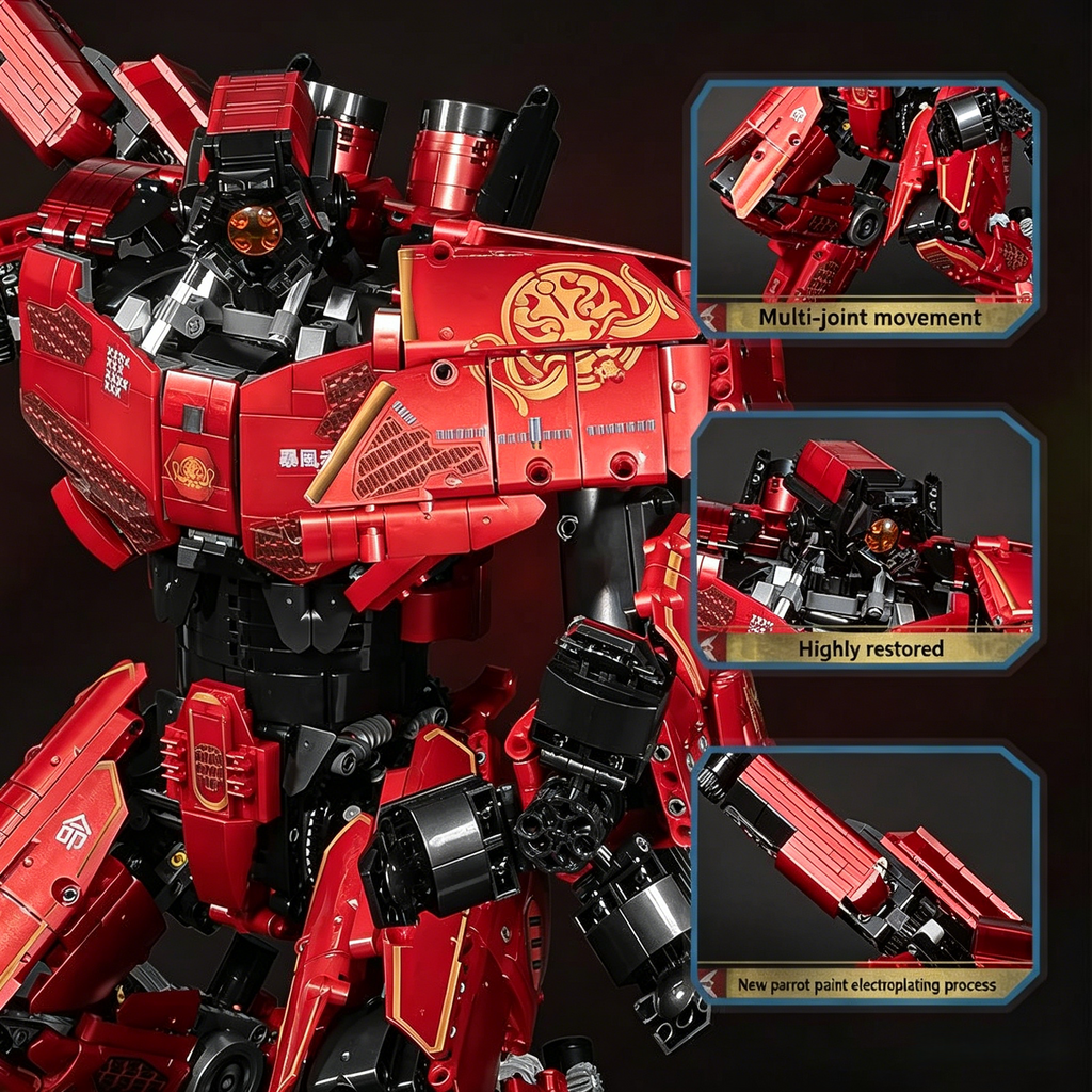 Pacific Rim Jaeger Series: Crimson Typhoon Mecha 2951PCS Building Block Set