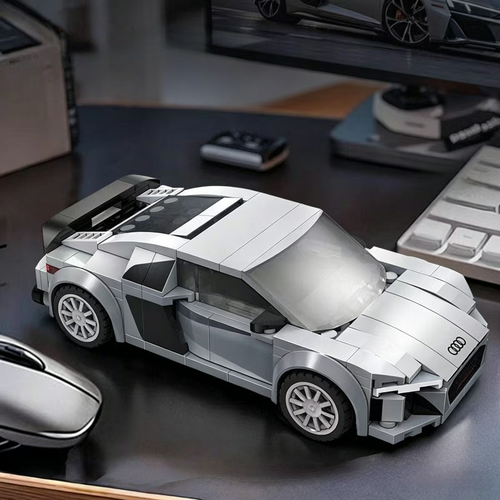 Audi R8 Coupe 199pcs Building Blocks | 1:24 Scale Speed Champion Brick Car Model | Best Gift for Audi Fans & Car Lovers