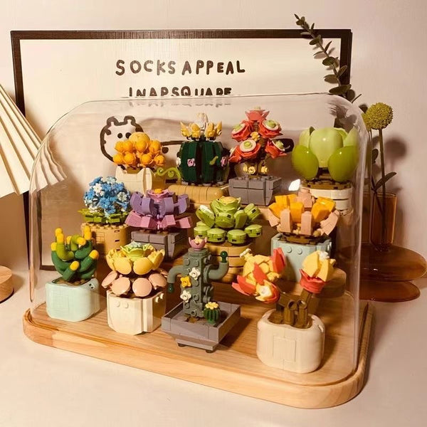Eternal Building Block Flower Blind Box — Receive a Random Building Block Flower