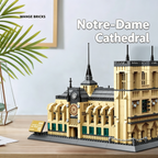 Maquette 3D de la Cathédrale Notre-Dame de Paris | 1382 pièces Modèle d'Architecture Gothique | Meilleur Cadeau pour les Amateurs d'Architecture et d'Histoire