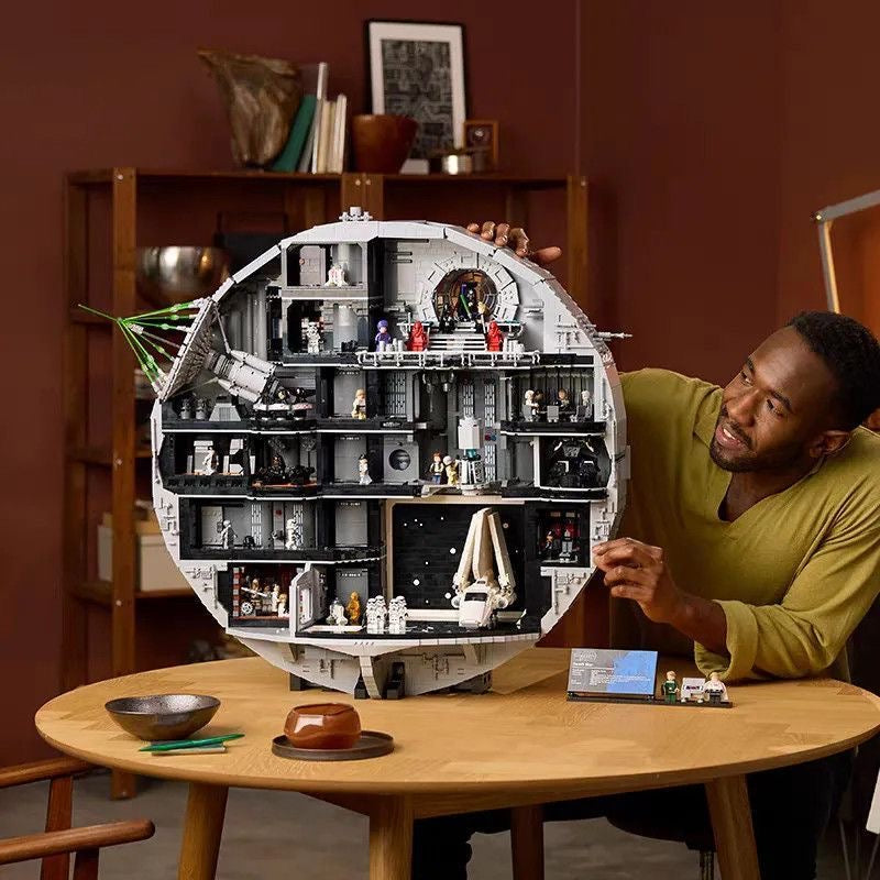 Star Wars Death Star Building Block Set – 9023 Pcs | 79cm | Multi-Level Interior Scenes & Minifigures