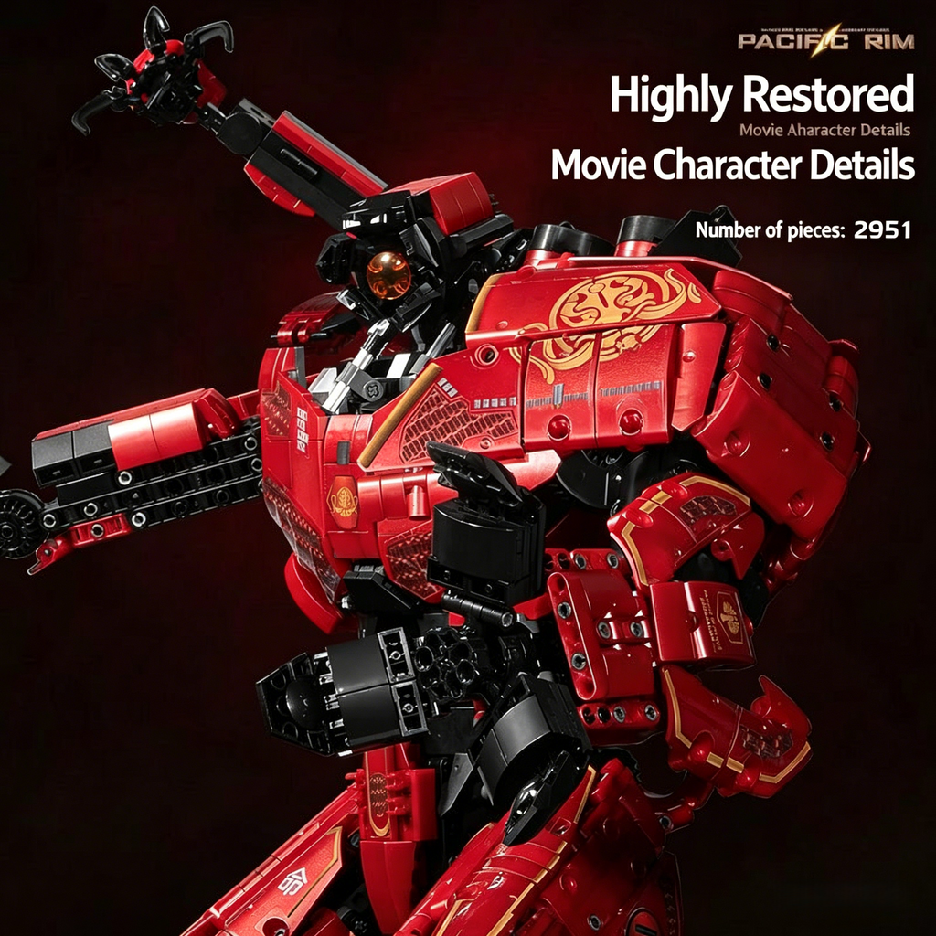 Pacific Rim Jaeger Series: Crimson Typhoon Mecha 2951PCS Building Block Set
