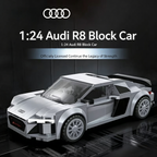 Audi R8 Coupe 199pcs Building Blocks | 1:24 Scale Speed Champion Brick Car Model | Best Gift for Audi Fans & Car Lovers