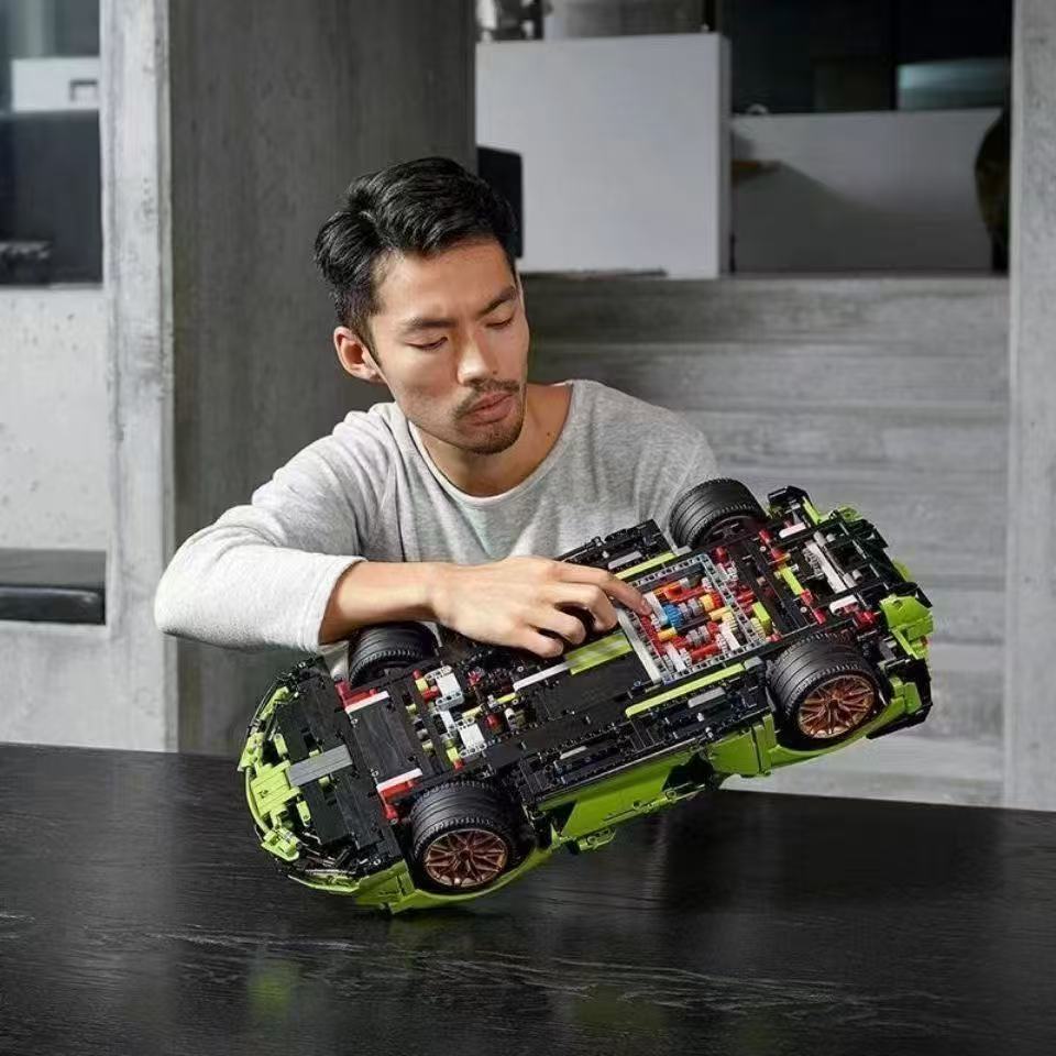 3696 PCS Lamborghini Sián FKP 37 Technic Building Blocks Set | 1:8 Scale Supercar Model Kit | Premium Collector's Edition