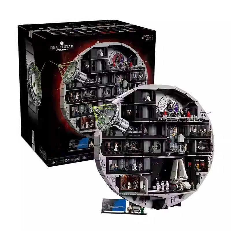 Star Wars Death Star Building Block Set – 9023 Pcs | 79cm | Multi-Level Interior Scenes & Minifigures