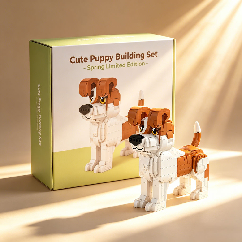 Cute Puppy Building Set - Spring Limited Edition