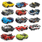 Cool Racing Car Bricks Collection Set | F1 Formula Sports Car Building Toy | Multiple Controllable Parts