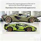 3696 PCS Lamborghini Sián FKP 37 Technic Building Blocks Set | 1:8 Scale Supercar Model Kit | Premium Collector's Edition