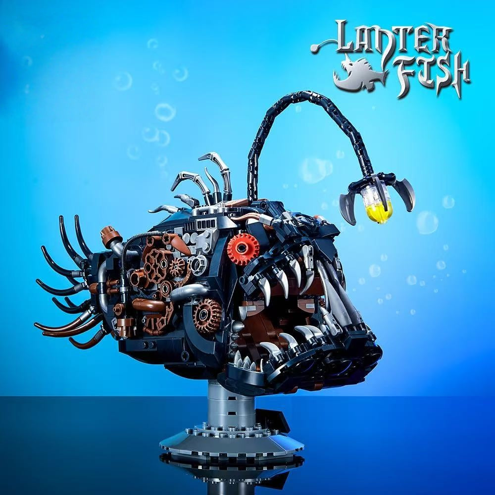 Build the Beast of the Deep — Mechanical Lantern Fish Steampunk Building Set