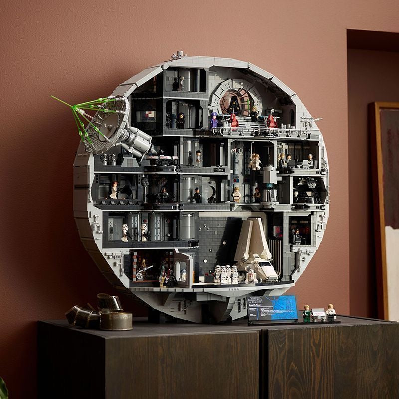 Star Wars Death Star Building Block Set – 9023 Pcs | 79cm | Multi-Level Interior Scenes & Minifigures