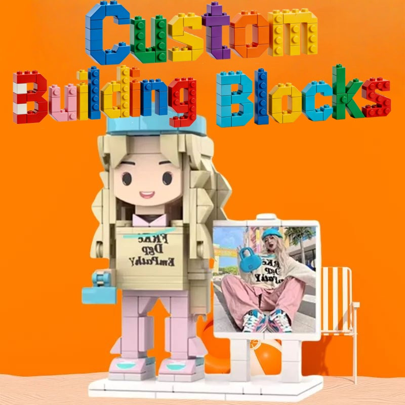 Custom Brick Figure | Personalized Minifigure from Your and Your Friend's Photo