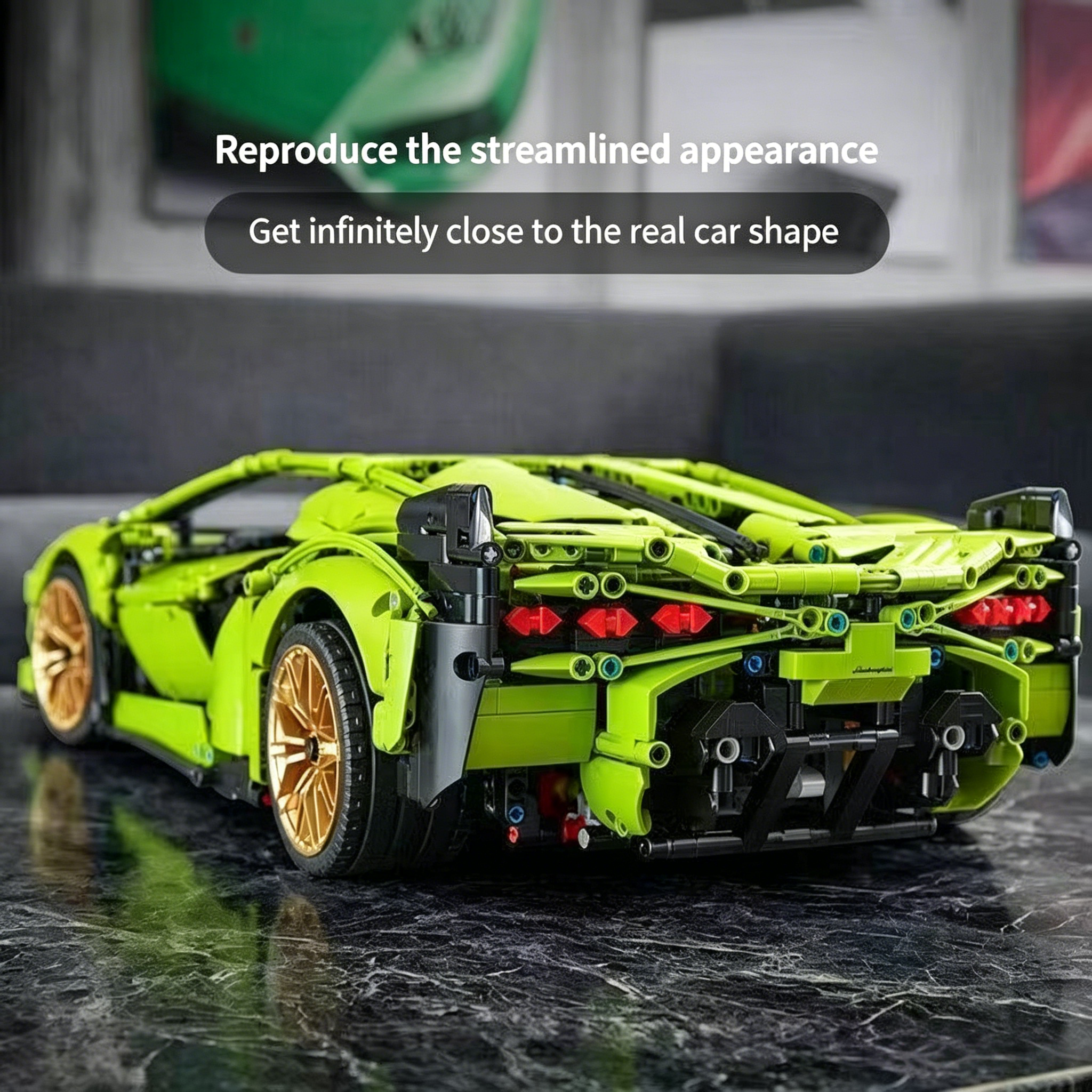 3696 PCS Lamborghini Sián FKP 37 Technic Building Blocks Set | 1:8 Scale Supercar Model Kit | Premium Collector's Edition