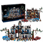 Stranger Things Haunted Mansion Building Block Set – Multi-Level Modular House with Minifigures