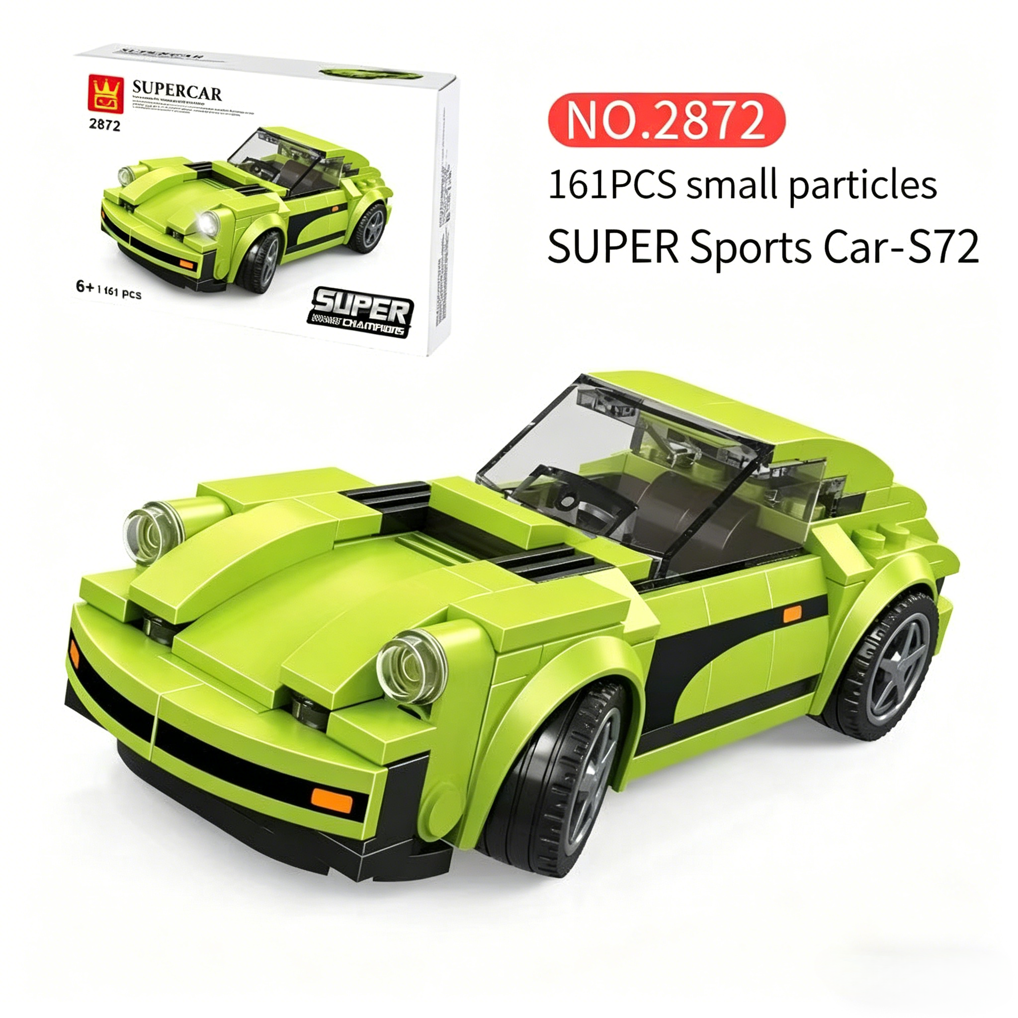 Cool Racing Car Bricks Collection Set | F1 Formula Sports Car Building Toy | Multiple Controllable Parts