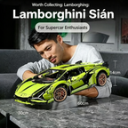 3696 PCS Lamborghini Sián FKP 37 Technic Building Blocks Set | 1:8 Scale Supercar Model Kit | Premium Collector's Edition