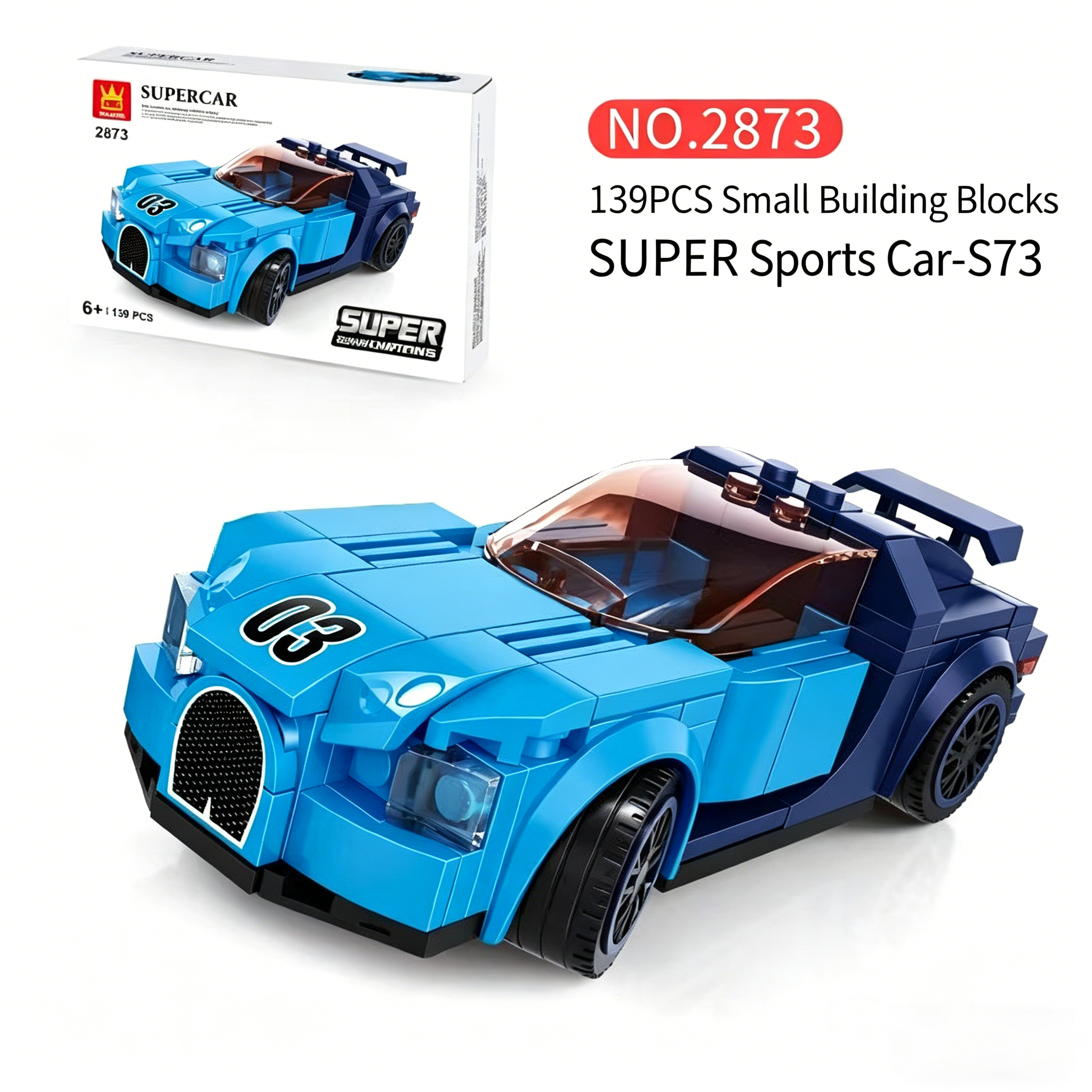 Cool Racing Car Bricks Collection Set | F1 Formula Sports Car Building Toy | Multiple Controllable Parts