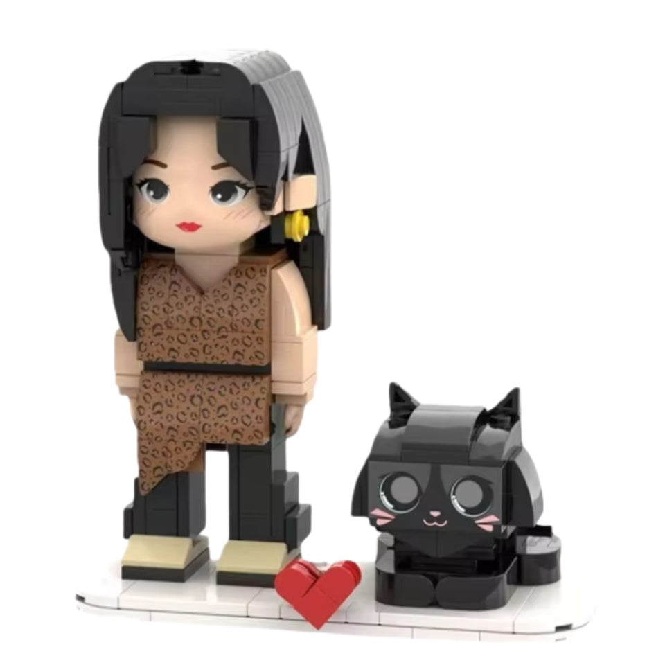 Custom Brick Figure | Personalized Minifigure from Your and Your Friend's Photo