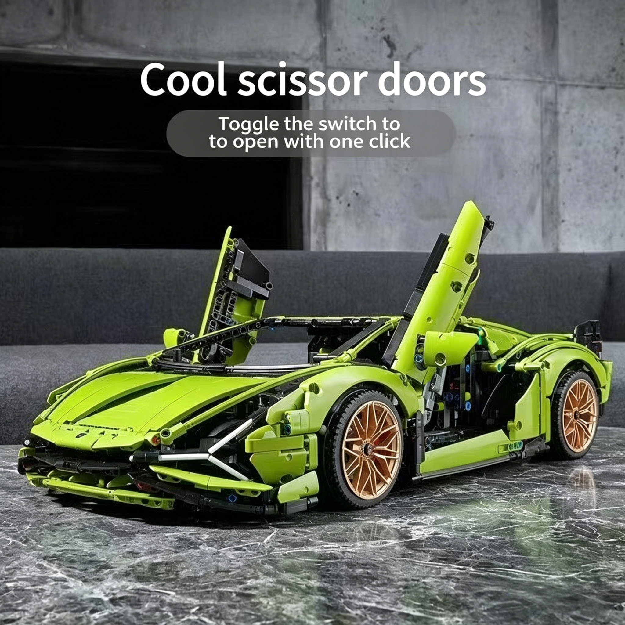 3696 PCS Lamborghini Sián FKP 37 Technic Building Blocks Set | 1:8 Scale Supercar Model Kit | Premium Collector's Edition