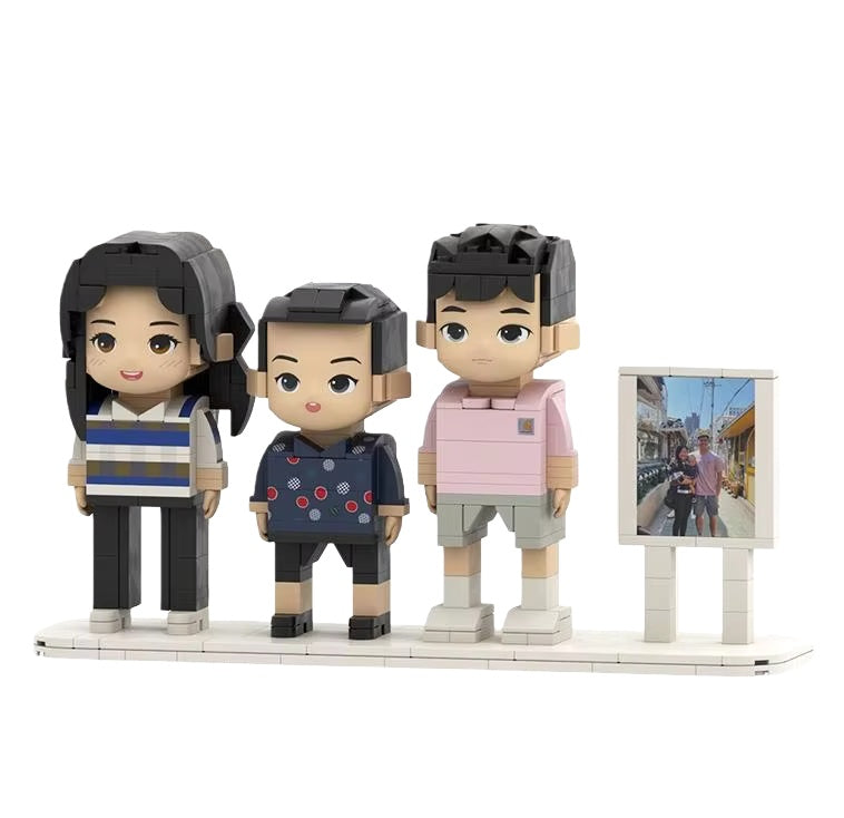 Custom Brick Figure | Personalized Minifigure from Your and Your Friend's Photo