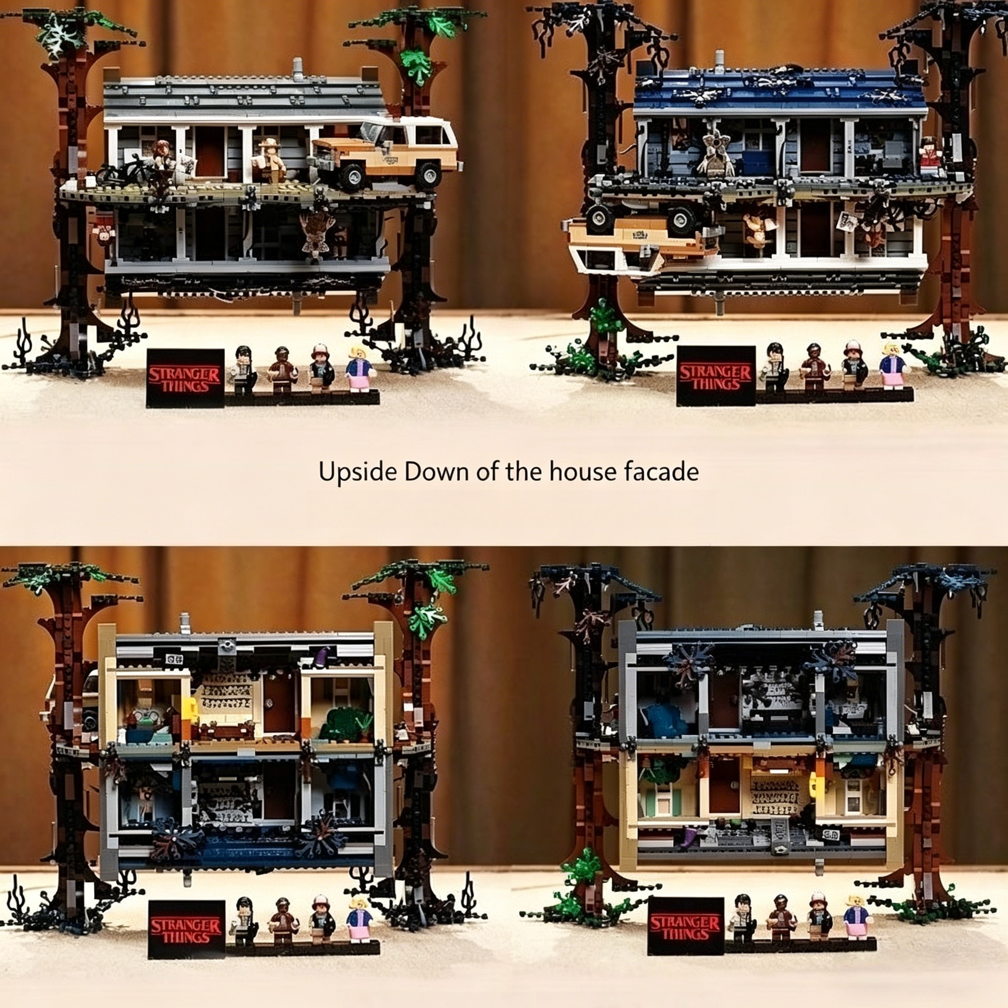 Stranger Things: The Upside Down Building Block Set – 2287 Pcs | 8 Minifigures | Glowing Bricks