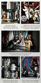 Star Wars Death Star Building Block Set – 9023 Pcs | 79cm | Multi-Level Interior Scenes & Minifigures