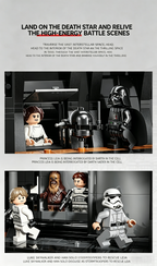 Star Wars Death Star Building Block Set – 9023 Pcs | 79cm | Multi-Level Interior Scenes & Minifigures