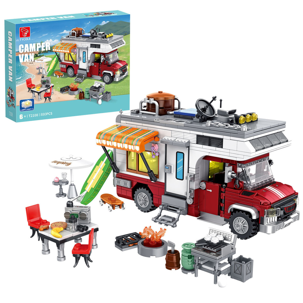 🏕️ Ensemble de blocs de construction Camping-car | La liberté en kit