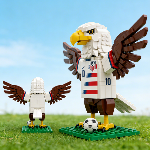 2026 FIFA World Cup Mascot Building Block Figures Set of 3