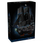 Black Pearl Pirate Ship Building Block Set – 2862 Pcs | Full Black Sails | Multiple Minifigures & Rowboat