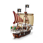 One Piece Going Merry Pirate Ship Building Block Set – 1376 Pcs | 6 Minifigures | Netflix Series