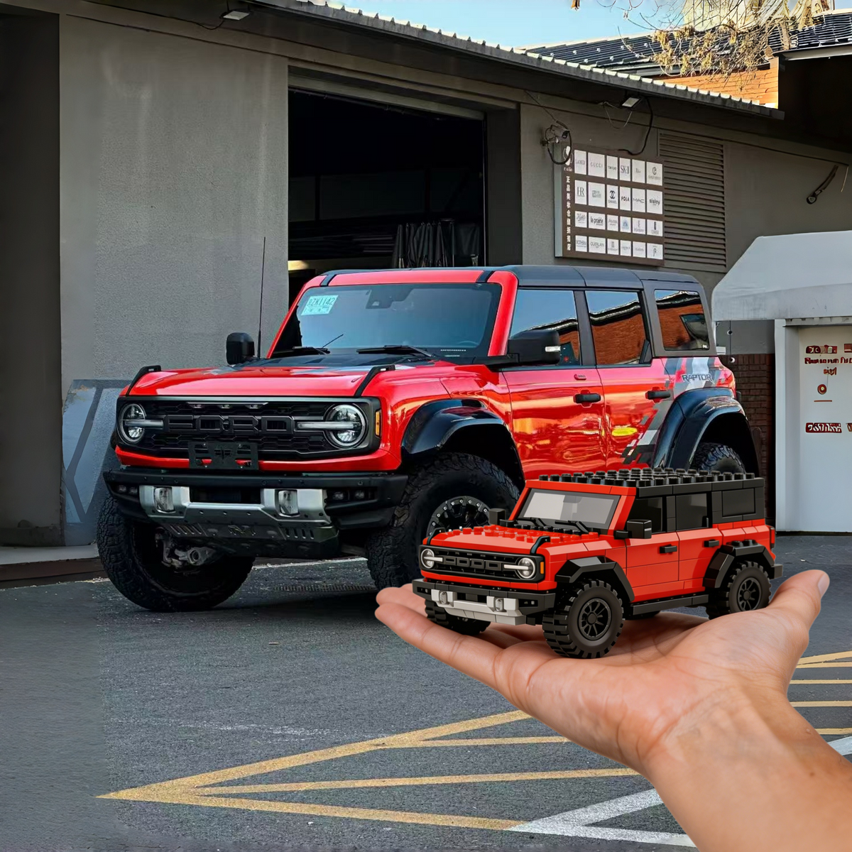 Custom car brick model