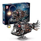 Build the Beast of the Deep — Mechanical Lantern Fish Steampunk Building Set