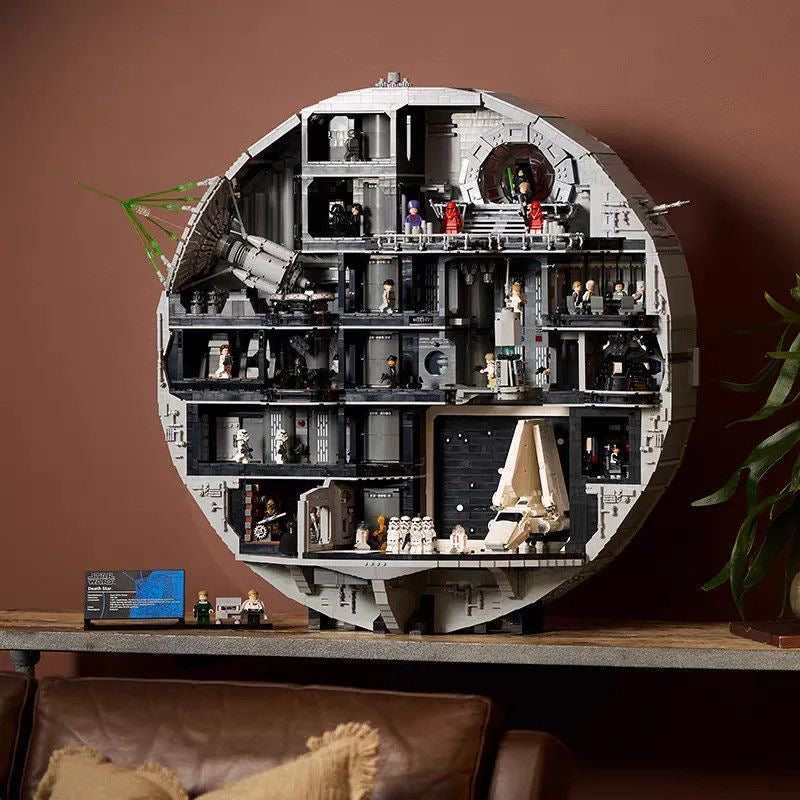 Star Wars Death Star Building Block Set – 9023 Pcs | 79cm | Multi-Level Interior Scenes & Minifigures