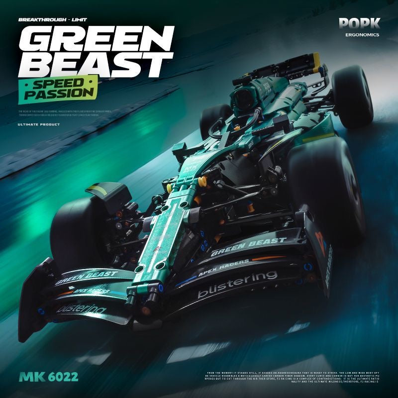 65CM F1 Formula 1 Racing Car Building Set – British Racing Green Edition