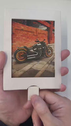 Sliding Reveal Greeting Card – Custom Brick vs. Original Photo